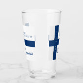 Suomen Kansallispäivä Finse nationale dag vlag Glas (Links)