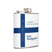 Suomen Kansallispäivä Finse nationale dag vlag Heupfles (Rechts)