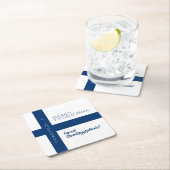 Suomen Kansallispäivä Finse nationale dag vlag Kartonnen Onderzetters (Insitu)