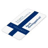 Suomen Kansallispäivä Finse nationale dag vlag Magneet (Linkerzijde)