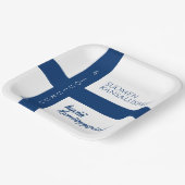 Suomen Kansallispäivä Finse nationale dag vlag Papieren Bordje (Gebogen)