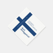 Suomen Kansallispäivä Finse nationale dag vlag Servet (Hoek)