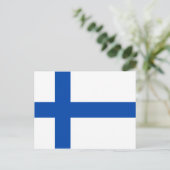 Suomen Lippu - De vlag van Finland Briefkaart (Staand voorkant)