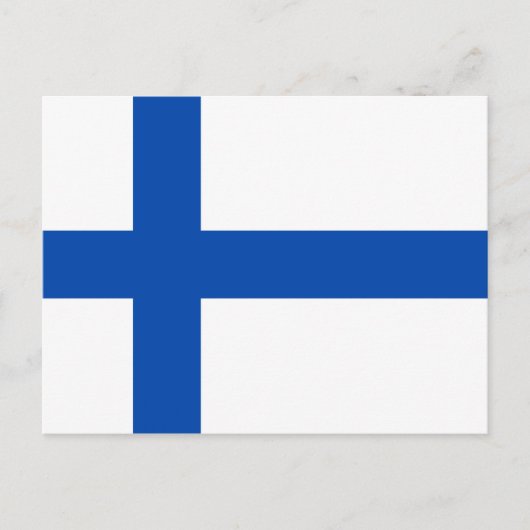Suomen Lippu - De vlag van Finland Briefkaart (Voorkant)