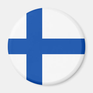 Suomen Lippu - De vlag van Finland Magneet