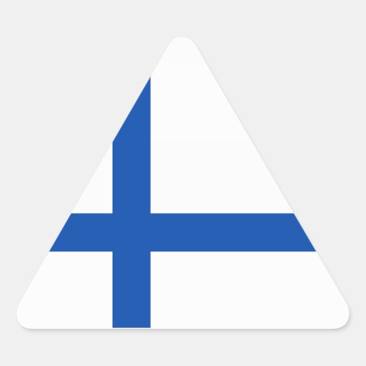 Suomen Lippu - De vlag van Finland Sticker (Voorkant)