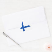 Suomen Lippu - De vlag van Finland Sticker (Envelop)