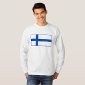 Suomen lippu t-paita - De vlag van Finland T-shirt (Voorkant volledig)