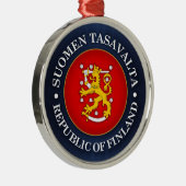 Suomen Vaakuna Metalen Ornament (Rechts)