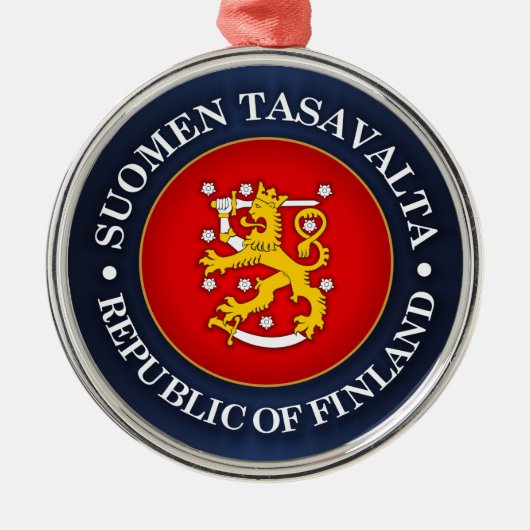 Suomen Vaakuna Metalen Ornament (Voorkant)