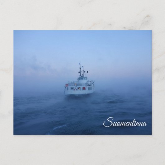 Suomenlinna ferry souvenir briefkaart (Voorkant)