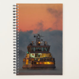 Suomenlinna-veerboot op de koude ochtendplanner planner
