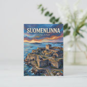 Suomenlinna Zeevesting Finland Briefkaart (Staand voorkant)