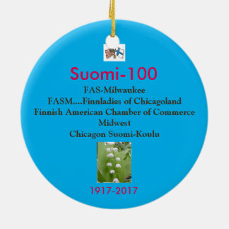 Suomi 100 Centennial Keepaparte 1917-2017 Keramisch Ornament
