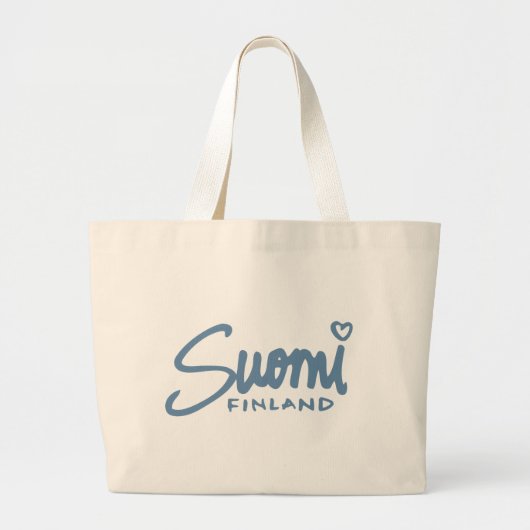 Suomi Finland 4 Grote Tote Bag (Voorkant)