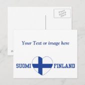 SUOMI FINLAND aangepast briefkaart (Voorkant / Achterkant)