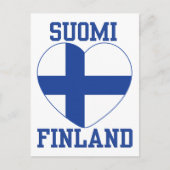SUOMI FINLAND aangepast briefkaart (Voorkant)