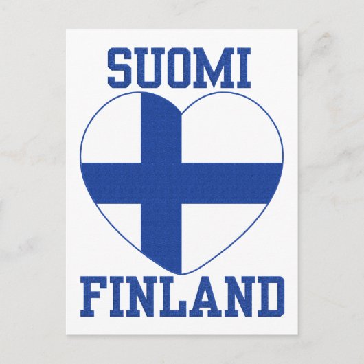 SUOMI FINLAND aangepast briefkaart (Voorkant)