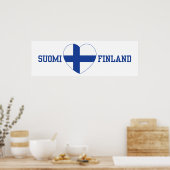 SUOMI FINLAND aangepast poster (Keuken)
