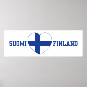 SUOMI FINLAND aangepast poster
