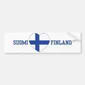 SUOMI FINLAND aangepaste bumpersticker (Voorkant)