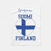 SUOMI FINLAND aangepaste deken voor de vissersvloo (Voorkant)