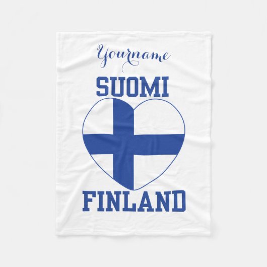 SUOMI FINLAND aangepaste deken voor de vissersvloo (Voorkant)
