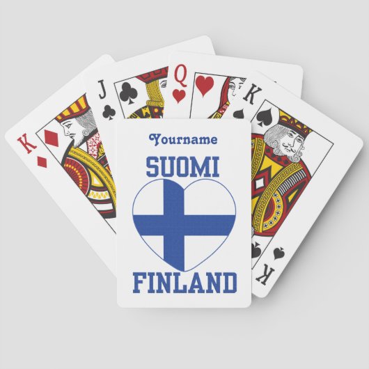 SUOMI FINLAND aangepaste speelkaarten (Achterkant)