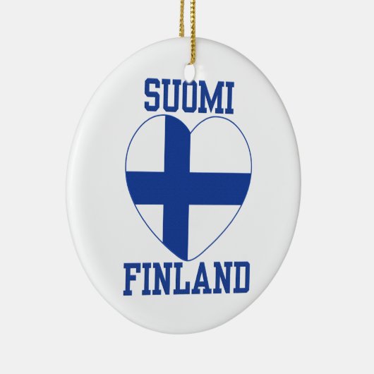 SUOMI FINLAND aangepaste versiering Keramisch Ornament (Rechts)