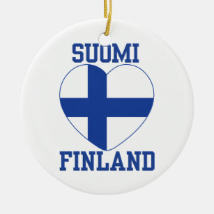 SUOMI FINLAND aangepaste versiering Keramisch Ornament