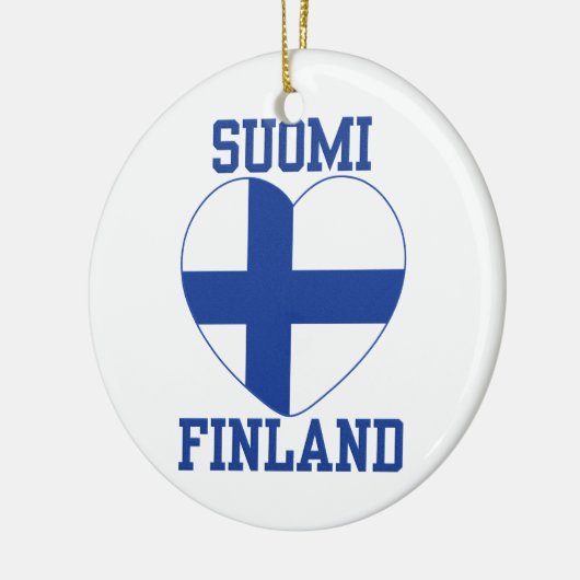 SUOMI FINLAND aangepaste versiering Keramisch Ornament (Links)