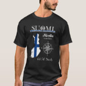 Suomi Finland avontuur is er in de Finse vlag T-shirt (Voorkant)