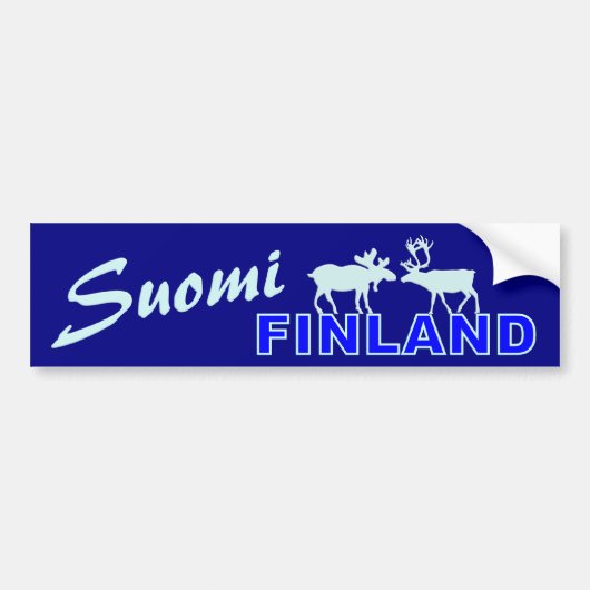 Suomi Finland bumpersticker (Voorkant)