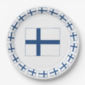 SUOMI FINLAND FLAG PAPIEREN BORDJE (Voorkant)
