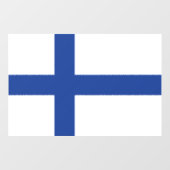 SUOMI FINLAND FLAG RAAMSTICKER (Vel)