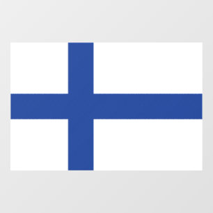 SUOMI FINLAND FLAG RAAMSTICKER