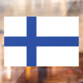 SUOMI FINLAND FLAG RAAMSTICKER (Vel 2)