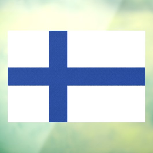 SUOMI FINLAND FLAG RAAMSTICKER (Vel 3)
