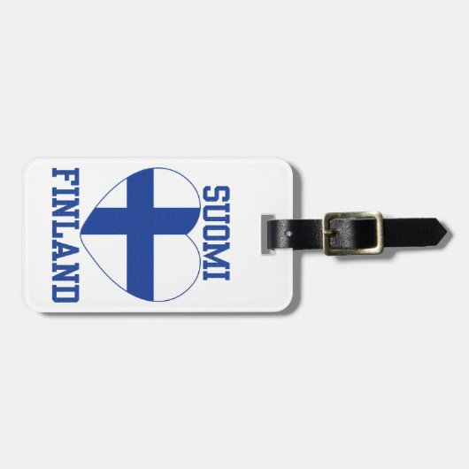 Suomi Finland label Bagagelabel (Voorkant horizontaal)