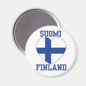 SUOMI FINLAND magnet (Voorkant / Achterkant)