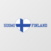 SUOMI FINLAND RAAMSTICKER (Vel)