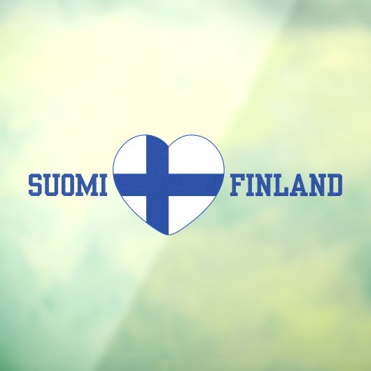 SUOMI FINLAND RAAMSTICKER (Vel 3)