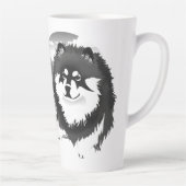 SUOMI- Finse Lapphund-latte mok met tekst (Rechts)