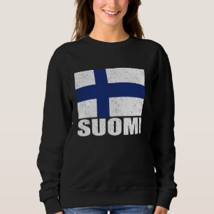 Suomi Flag Grunge Souvenir Finland Trui
