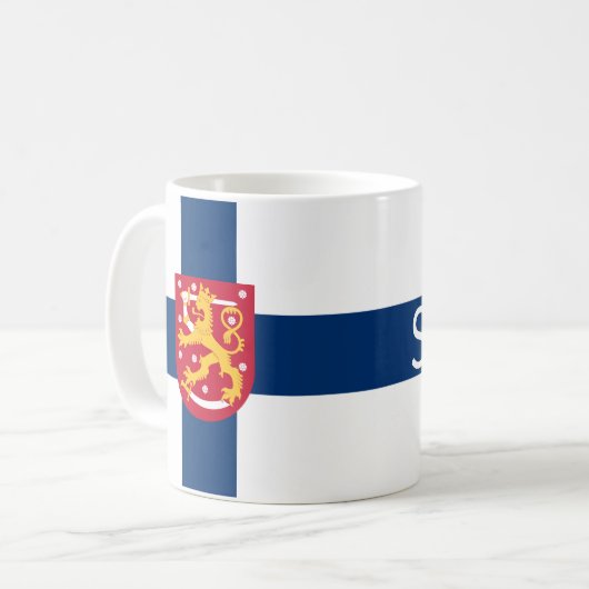 Suomi Flag Koffiemok (Voorkant links)