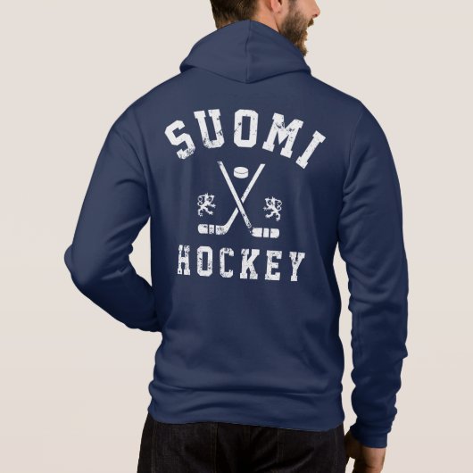 Suomi Ice Hockey Hoodie (Achterkant)