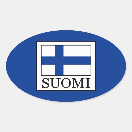 Suomi Ovale Sticker (Voorkant)