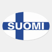 Suomi Ovale Sticker (Voorkant)