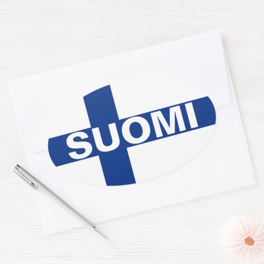Suomi Ovale Sticker (Envelop)