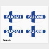 Suomi Ovale Sticker (Vel)